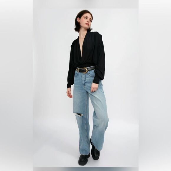 Iro Barba V-neck blouse, M - Picture 6 of 15